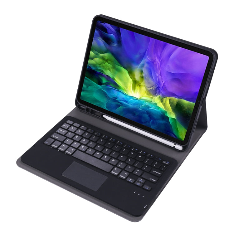 A11B-A 2020 Ultra-thin ABS Detachable Bluetooth Keyboard Tablet Case for iPad Pro 11 2022 / 2021 / Air4 / Air5, with Touchpad & Pen Slot & Holder
