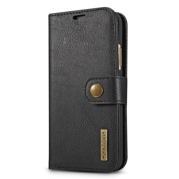 For iPhone X / XS DG.MING Crazy Horse Texture Horizontal Flip Detachable Magnetic Protective Case with Holder & Card Slots & Wallet, iPhone X