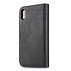 For iPhone X / XS DG.MING Crazy Horse Texture Horizontal Flip Detachable Magnetic Protective Case with Holder & Card Slots & Wallet, iPhone X