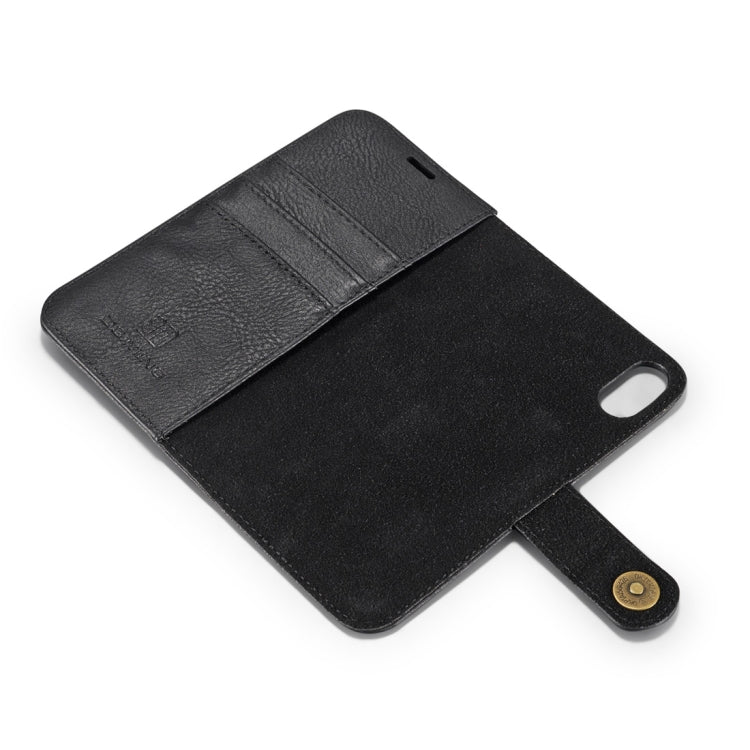 For iPhone X / XS DG.MING Crazy Horse Texture Horizontal Flip Detachable Magnetic Protective Case with Holder & Card Slots & Wallet, iPhone X
