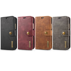 For iPhone X / XS DG.MING Crazy Horse Texture Horizontal Flip Detachable Magnetic Protective Case with Holder & Card Slots & Wallet, iPhone X