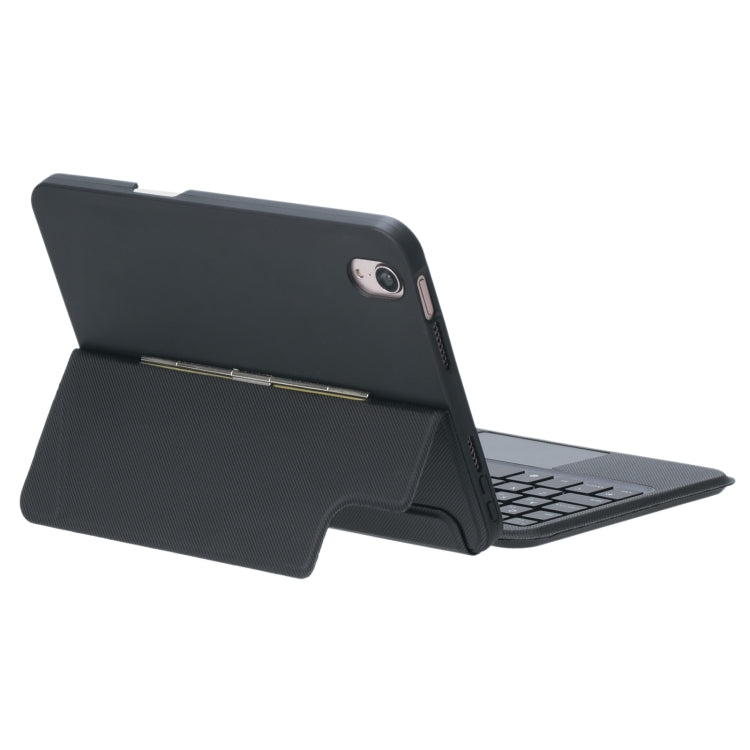 T06-AS For iPad mini6 / mini 7 Touch Backlight Split Type Bluetooth Keyboard Leather Case — view 4