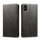 For iPhone XS Max Suteni Calf Texture Horizontal Flip Leather Case with Holder & Card Slots & Wallet