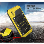 For iPhone XS Max Waterproof Dustproof Shockproof Zinc Alloy + Silicone Case