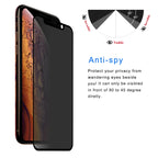 For iPhone XS Max ENKAY Hat-Prince 0.26mm 9H 6D Privacy Anti-glare Full Screen Tempered Glass Film