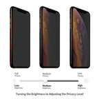 For iPhone XS Max ENKAY Hat-Prince 0.26mm 9H 6D Privacy Anti-glare Full Screen Tempered Glass Film