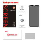 For iPhone XS Max ENKAY Hat-Prince 0.26mm 9H 6D Privacy Anti-glare Full Screen Tempered Glass Film