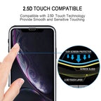 For iPhone 11 / XR 9H 2.5D Ultrathin Silk-screen Carbon Fiber Full Screen Protector Film