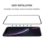 For iPhone 11 / XR Full Glue Silk Print Full Screen Tempered Glass Film