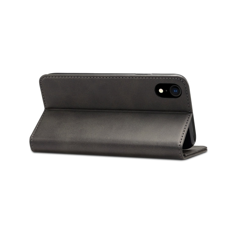 For iPhone XR Suteni Calf Texture Horizontal Flip Leather Case with Holder & Card Slots & Wallet