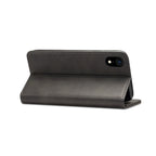 For iPhone XR Suteni Calf Texture Horizontal Flip Leather Case with Holder & Card Slots & Wallet