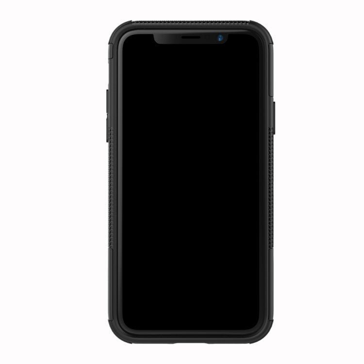 Tire Texture TPU+PC Shockproof Case with Holder, For iPhone XR