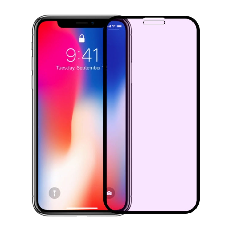 For iPhone 11 Pro / XS / X Anti-scratch 9H 10D Full Screen Purple-ray Tempered Glass Film