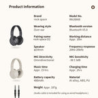 ROCK Space O2 HiFi Bluetooth 5.0 Wireless Headset with Mic, Support TF Card — view 16