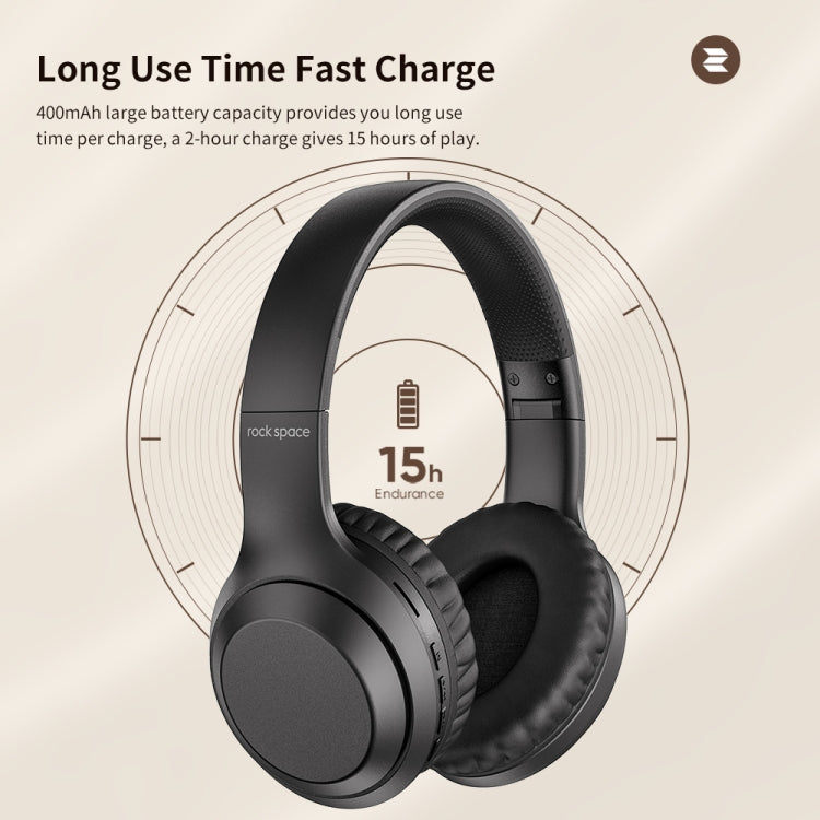 ROCK Space O2 HiFi Bluetooth 5.0 Wireless Headset with Mic, Support TF Card — view 12
