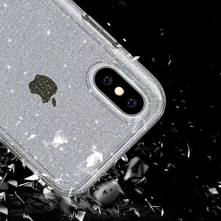 For iPhone X / XS Shockproof Terminator Style Glitter Powder Protector Case