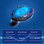 A9 TWS CVC8.0 and DSP Dual Noise Cancelling Bluetooth Earphone with Magnetic Charging Box & LED Digital Display, Support Touch & HD Call & Siri & Power Bank — view 6