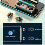 F9-5C Four-bar Breathing Light + Digital Display Noise Reduction Bluetooth Earphone with Hand Strap — view 6