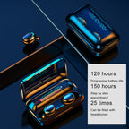 F9-5C Four-bar Breathing Light + Digital Display Noise Reduction Bluetooth Earphone with Hand Strap — view 10