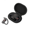 JHO-A9 TWS Wireless Hanging Ear Type Bluetooth Earphone with Charging + Storage Integrated Zipper Bag, Support Voice Control