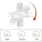S29 3 in 1 16GB Micro USB + USB + 8 Pin Interface Metal Twister Flash Disk