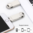 S29 3 in 1 16GB Micro USB + USB + 8 Pin Interface Metal Twister Flash Disk