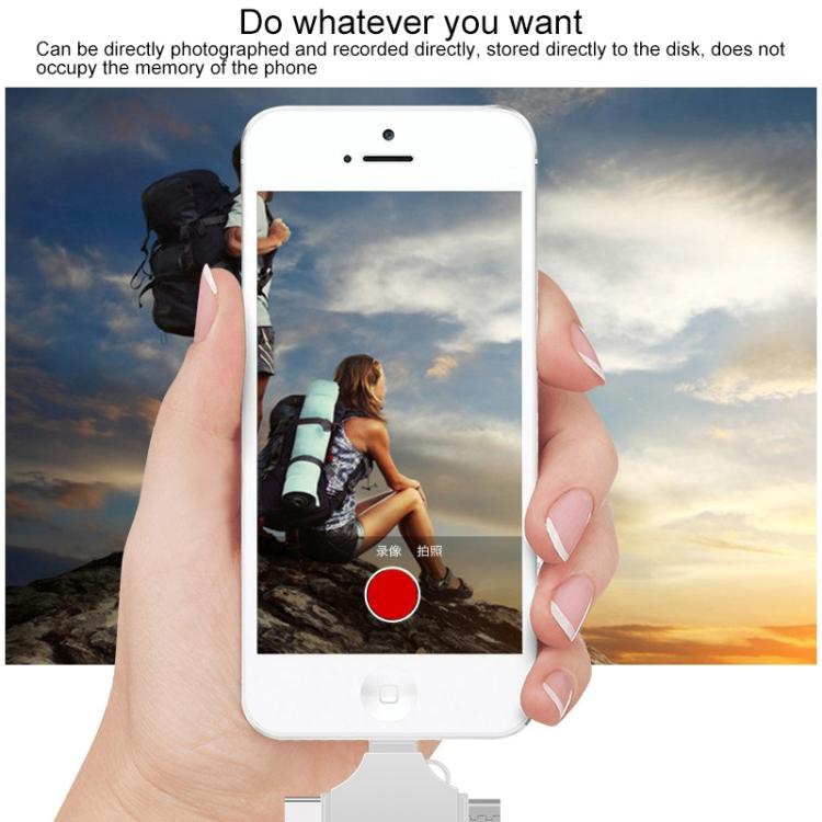 Cross 4 in 1 64GB 8 Pin + Micro USB + USB-C / Type-C + USB 3.0 Metal Flash Disk