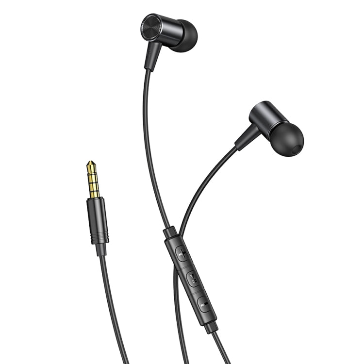 awei L2 3.5mm Plug In-Ear Wired Stereo Earphone with Mic — Grey
