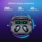 M7 TWS V5.0 Binaural Wireless Stereo Bluetooth Headset with Charging Case and Digital Display — view 3