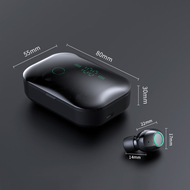 M7 TWS V5.0 Binaural Wireless Stereo Bluetooth Headset with Charging Case and Digital Display — view 8