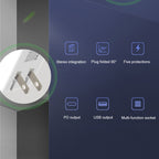 WLX-X3 36W 90 Degrees Foldable Pin Portable Multi-function USB Charger, US Plug — view 11