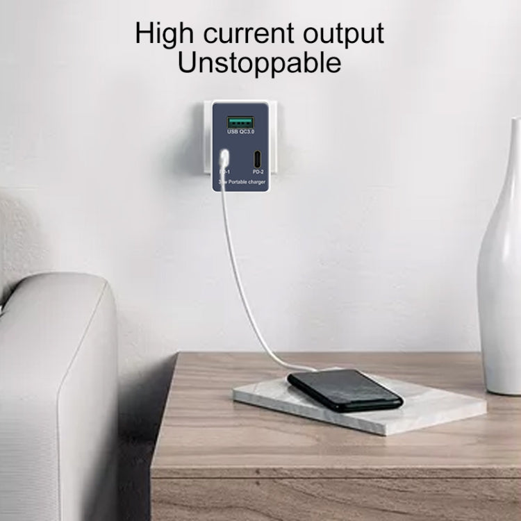 WLX-X3 36W 90 Degrees Foldable Pin Portable Multi-function USB Charger, US Plug — view 15