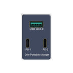 WLX-X3 36W 90 Degrees Foldable Pin Portable Multi-function USB Charger, US Plug — view 4