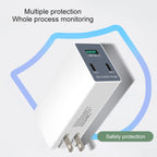 WLX-X3 36W 90 Degrees Foldable Pin Portable Multi-function USB Charger, US Plug — view 8