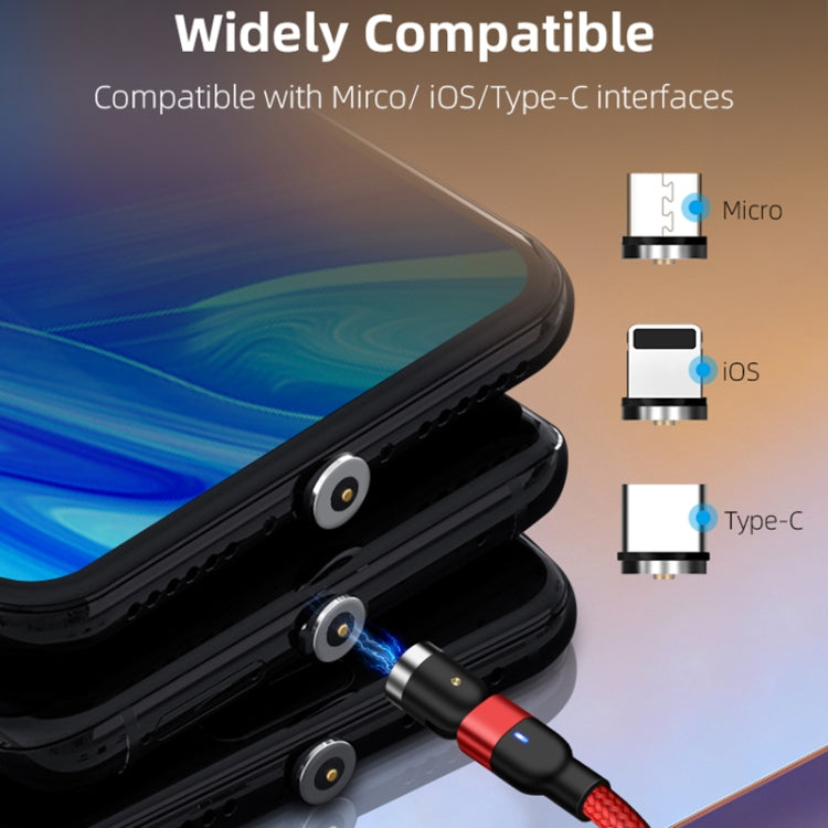 1m 2A Output USB to 8 Pin Nylon Braided Rotate Magnetic Charging Cable — view 9