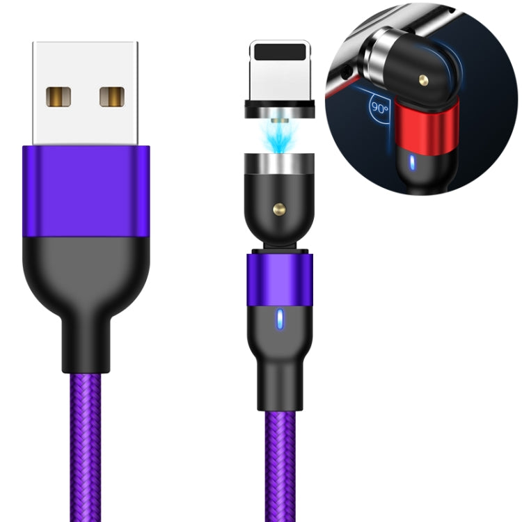 1m 2A Output USB to 8 Pin Nylon Braided Rotate Magnetic Charging Cable — view 16