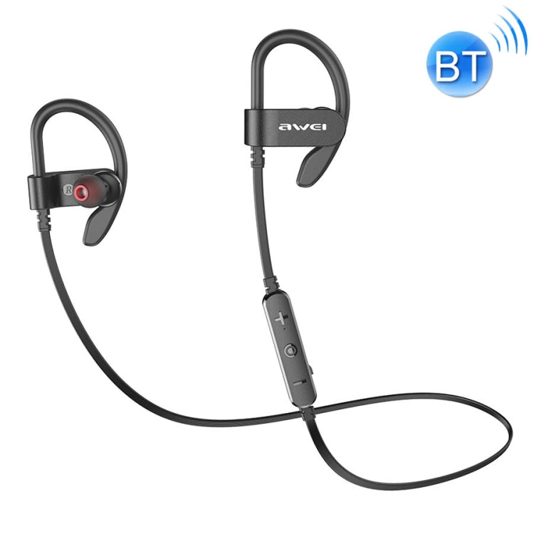 awei WT50 IPX4 Waterproof Ear-mounted Wireless Bluetooth Earphone with Microphone