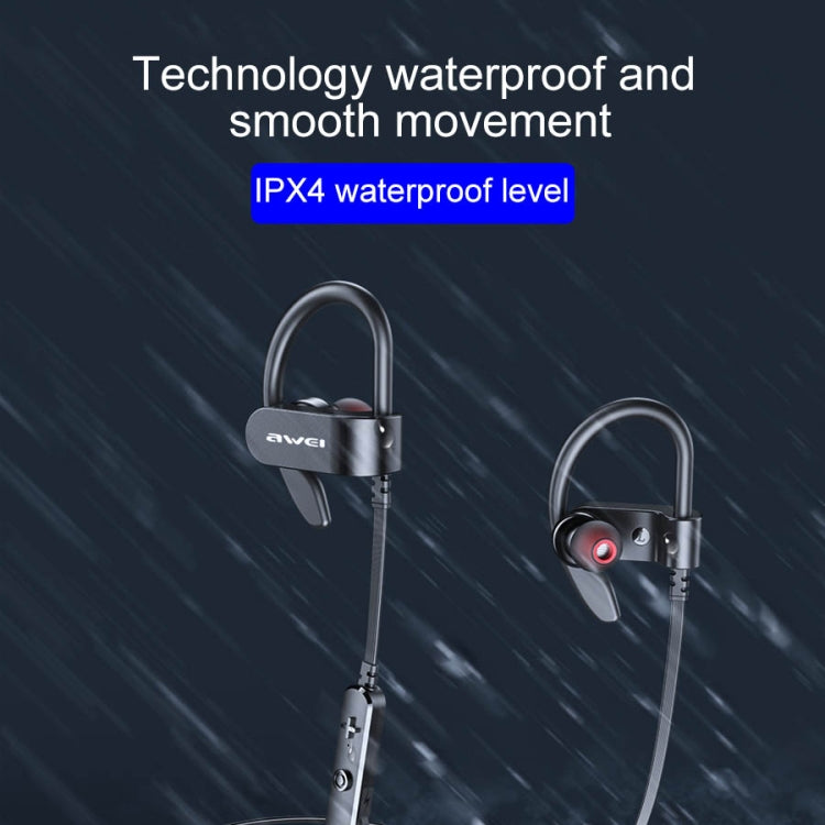 awei WT50 IPX4 Waterproof Ear-mounted Wireless Bluetooth Earphone with Microphone — view 8
