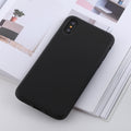 For iPhone X / XS Shockproof Solid Color Liquid Silicone Feel TPU Case, iPhone XS / S