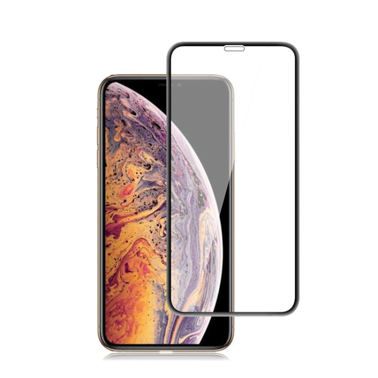 For iPhone XS / X mocolo 0.33mm 9H 3D Round Edge Tempered Glass Film
