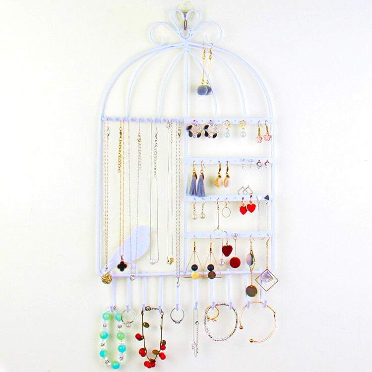 Birdcage Shape Ear Stud Earrings Bracelet Pendant Necklace Jewelry Display Storage Rack — view 8
