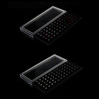 60 PCS Color Mixed Diamond Shape Stainless Steel Nose Stud Rings L Shaped Piercing Jewelry, Pin Length: 7mm, pin diameter: 0.6mm (Color)