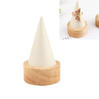 Circular Cone Log Rings Bracelets Jewelry Rack Storage Display Stand, Size: S