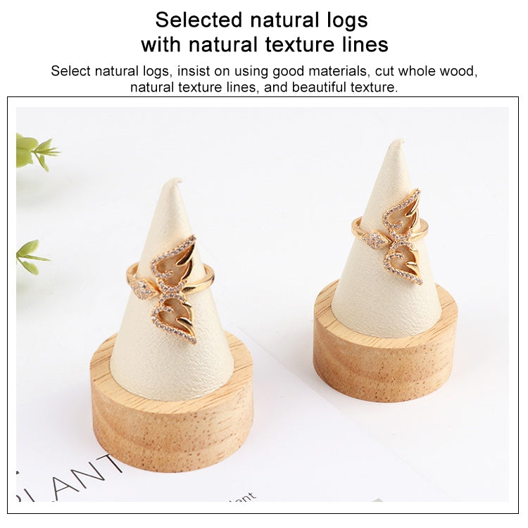 Circular Cone Log Rings Bracelets Jewelry Rack Storage Display Stand, Size: S