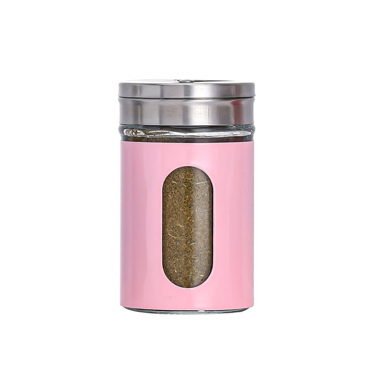 Lid Glass Seasoning Jar Kitchen Supplies — Black