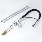 Kitchen Pull-out Faucet Hot Cold Home Retractable Rotating Faucet