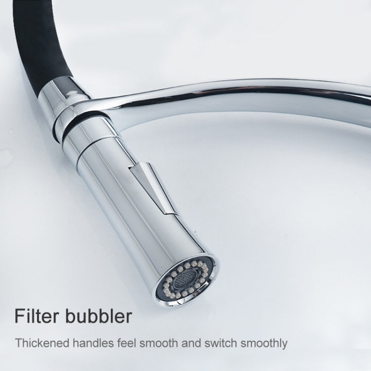 Kitchen Pull-out Faucet Hot Cold Home Retractable Rotating Faucet