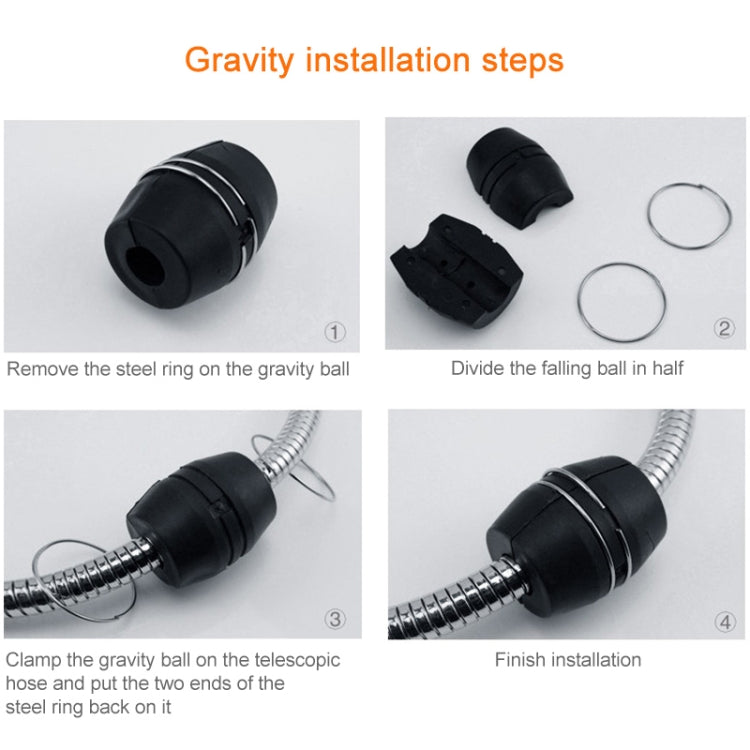 Kitchen Pull-out Faucet Hot Cold Home Retractable Rotating Faucet