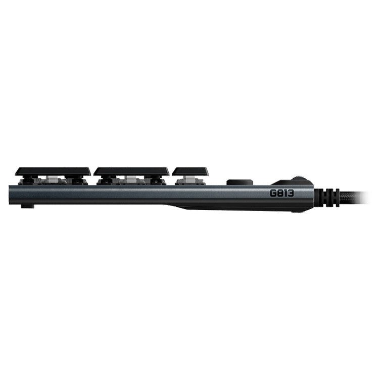 Logitech G813 RGB Mechanical Wired Gaming Keyboard (GL-Linear), Length: 1.8m