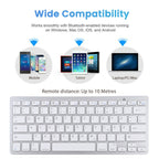 WB-8022 Ultra-thin Wireless Bluetooth Keyboard, German Keys — view 12